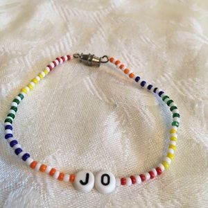 JO 7” personalized name bracelet-NEW